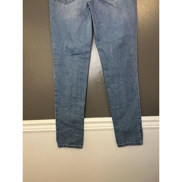 Venus Jeans Womens 2 Blue Distressed Floral Embroidered Ripped Denim Skinny - Picture 6 of 8